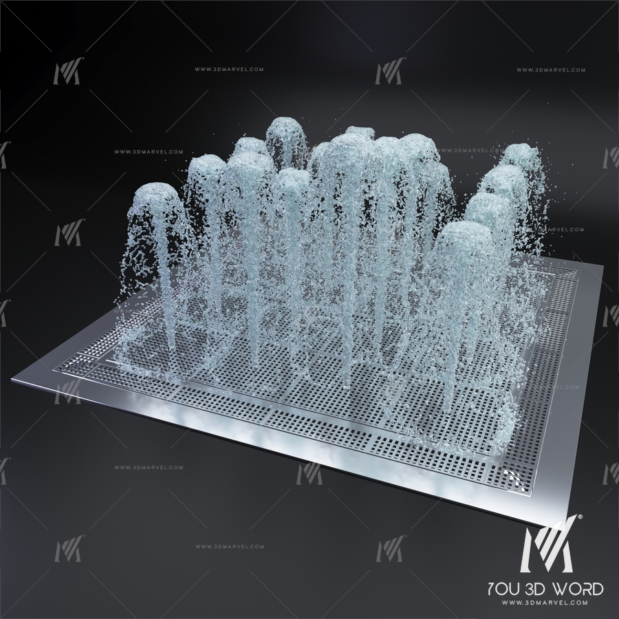 Dry fountain